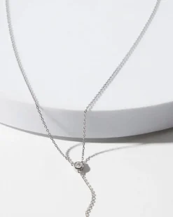 Silver Fresh Water Pearl Drop Necklace*White House Black Market Discount
