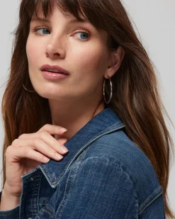 Silver Hoop Earrings*White House Black Market Online