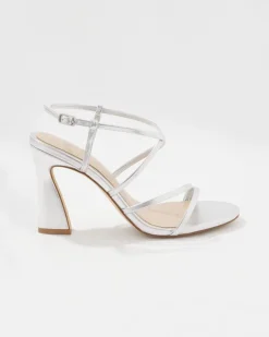 Silver Strappy Sandal*White House Black Market Discount