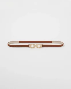Skinny Belt with Gold Rope Buckle*White House Black Market Outlet