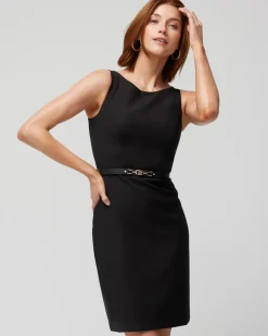 Sleeveless Bateau-Neck Sheath Dress*White House Black Market Best