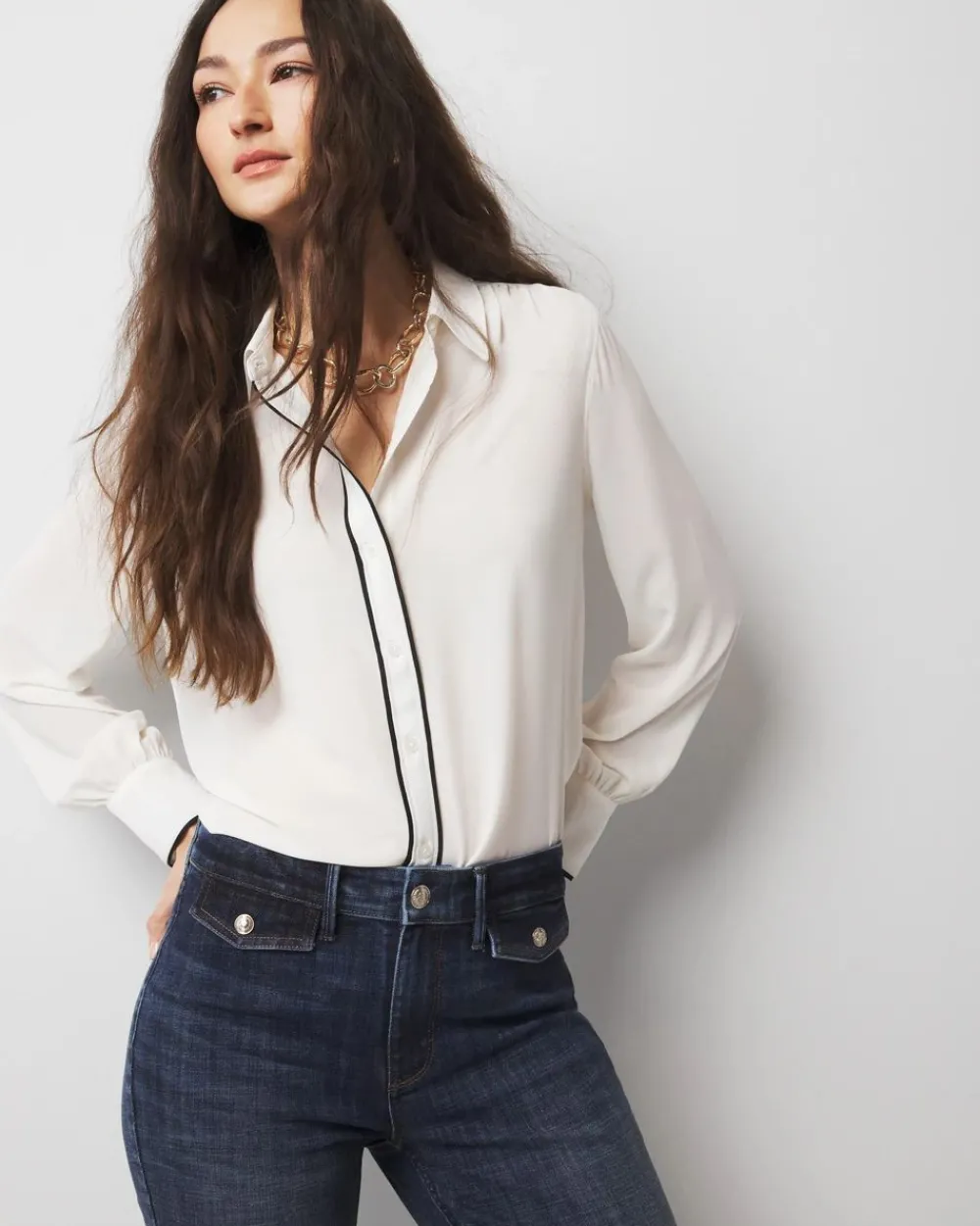 Soft Shirt*White House Black Market Best