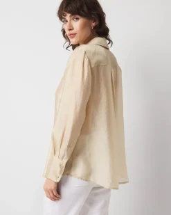 Soft Shirt with Shine*White House Black Market Clearance