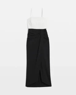 Strapless Colorblock Midi Dress*White House Black Market Sale