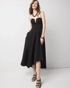 Strapless Corset Midi Dress*White House Black Market New