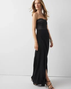 Strapless Draped Gown*White House Black Market Outlet