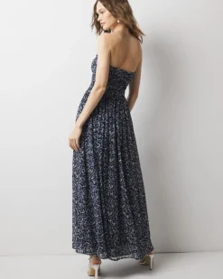 Strapless Mesh Maxi Dress*White House Black Market Sale