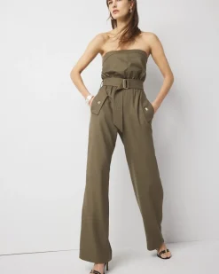 Strapless Utility Jumpsuit*White House Black Market Outlet