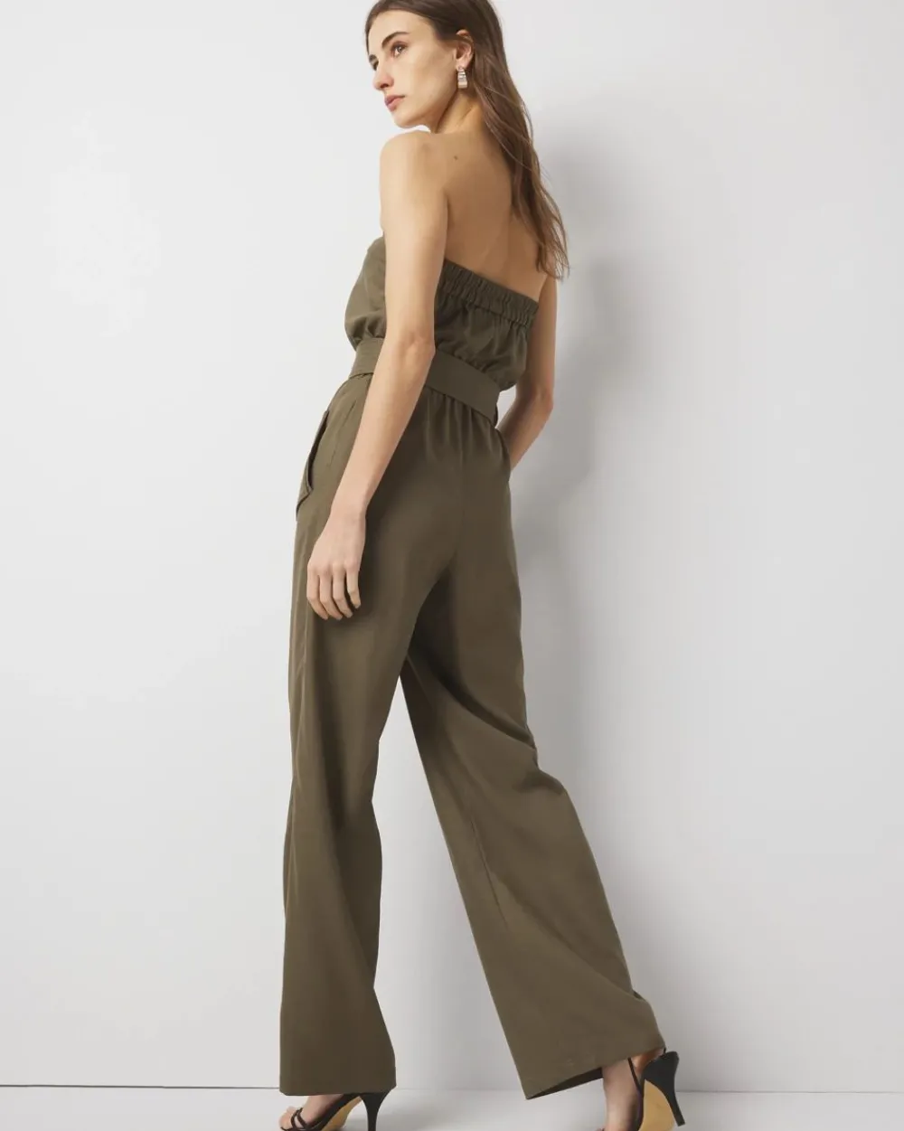 Strapless Utility Jumpsuit*White House Black Market Outlet