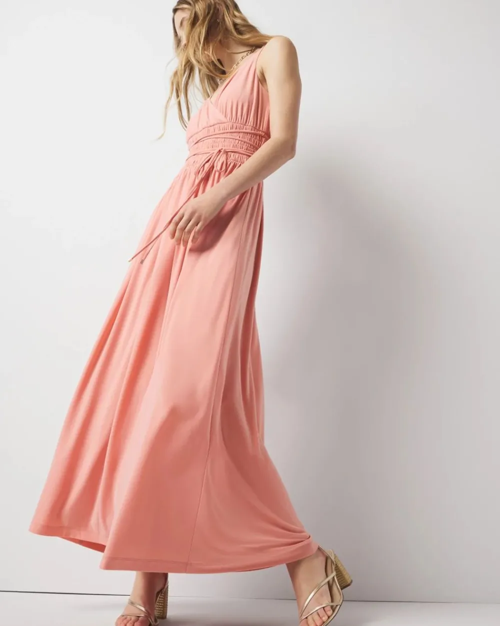 Strappy Matte Jersey Maxi Dress*White House Black Market New