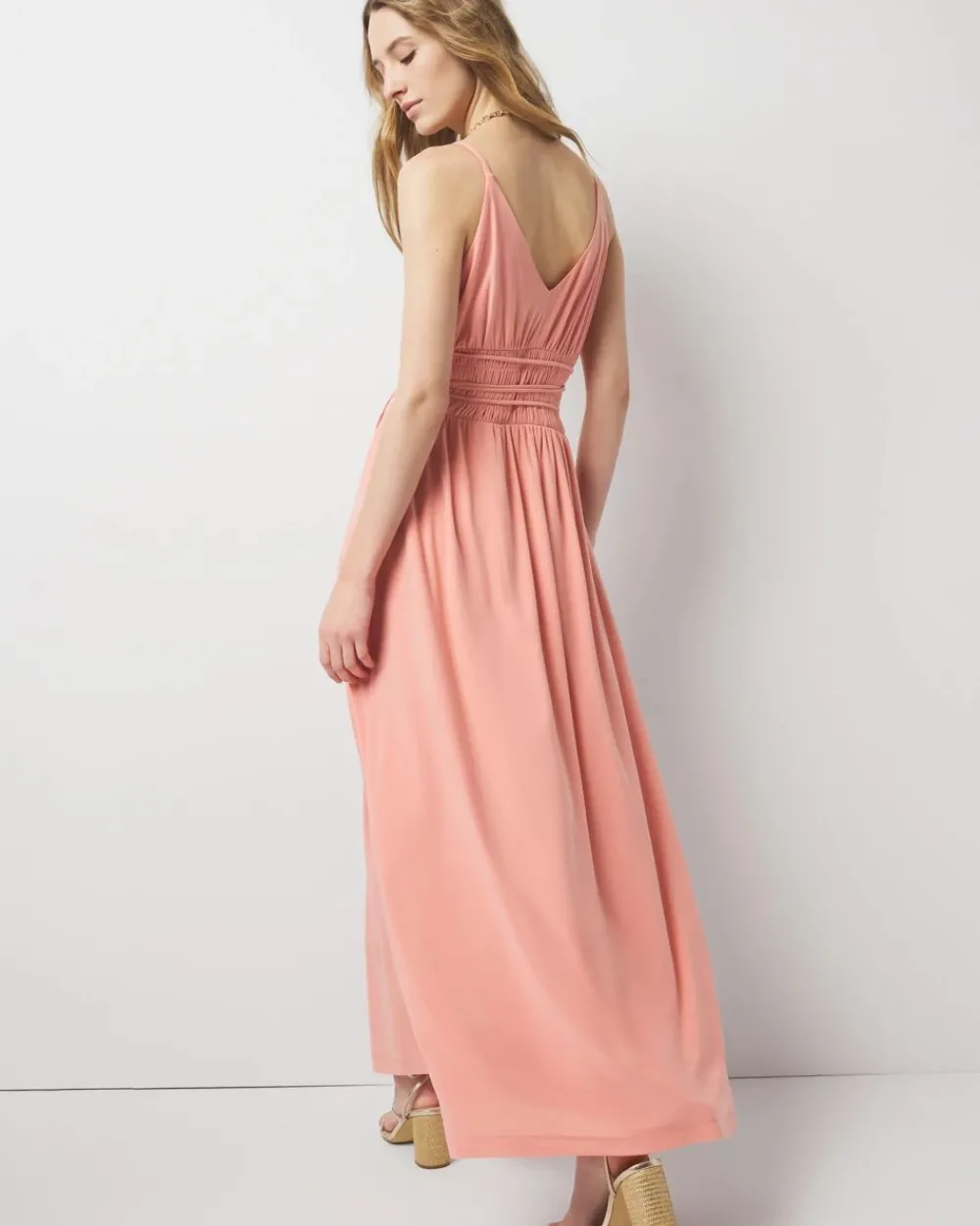 Strappy Matte Jersey Maxi Dress*White House Black Market New