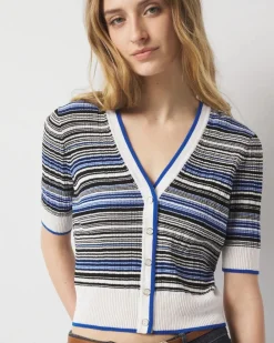 Striped Cardigan*White House Black Market Sale