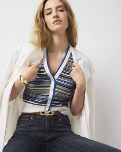 Striped Cardigan*White House Black Market Sale