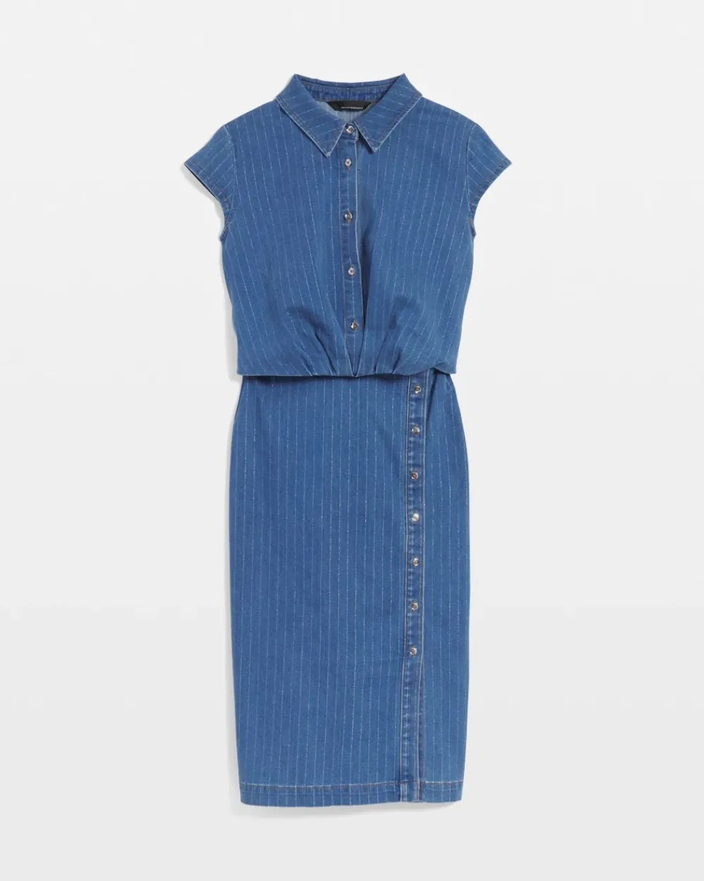 Striped Denim Sheath Dress*White House Black Market Hot