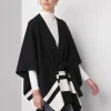 Striped Ruana*White House Black Market New
