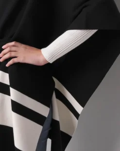 Striped Ruana*White House Black Market New