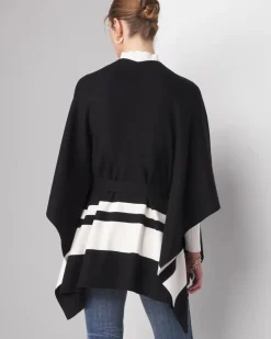 Striped Ruana*White House Black Market New