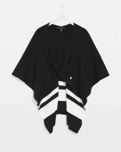Striped Ruana*White House Black Market New