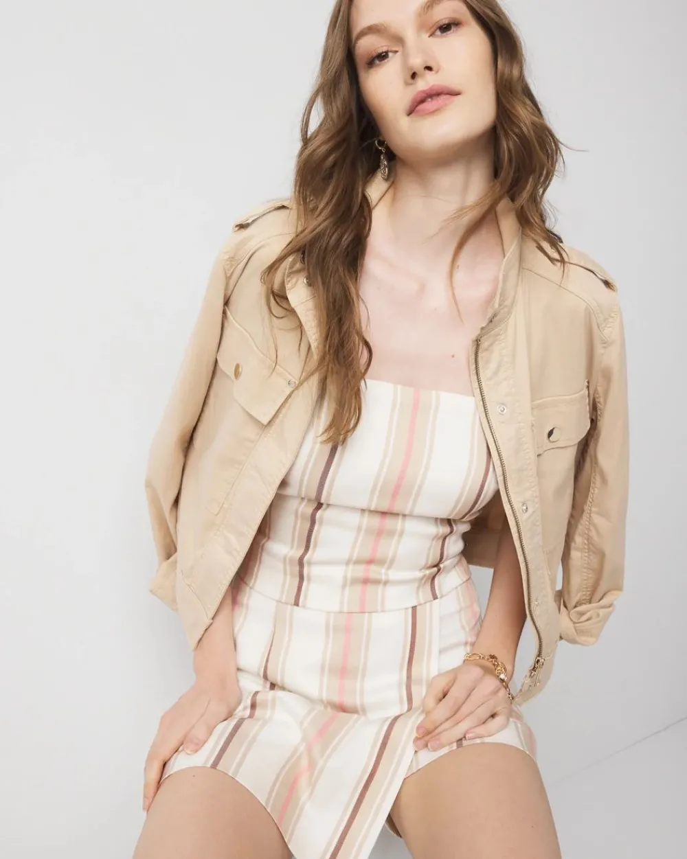 Striped Strapless Top*White House Black Market Online