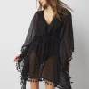 Tassel Trimmed Cover-Up*White House Black Market Outlet