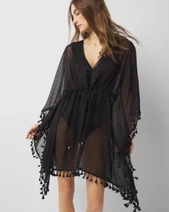 Tassel Trimmed Cover-Up*White House Black Market Outlet