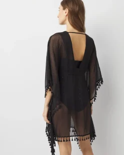 Tassel Trimmed Cover-Up*White House Black Market Outlet