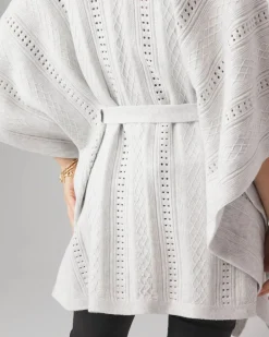 Textured Knit Ruana*White House Black Market Outlet
