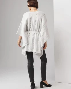 Textured Knit Ruana*White House Black Market Outlet