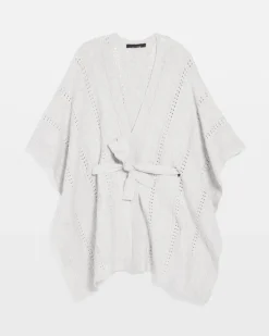 Textured Knit Ruana*White House Black Market Outlet