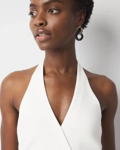 Tie Waist Halter Jumpsuit*White House Black Market Best