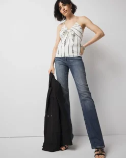 Tie-Front Halter Top*White House Black Market Hot