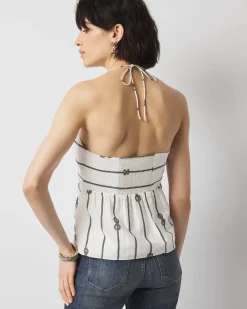 Tie-Front Halter Top*White House Black Market Hot