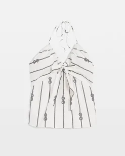 Tie-Front Halter Top*White House Black Market Hot