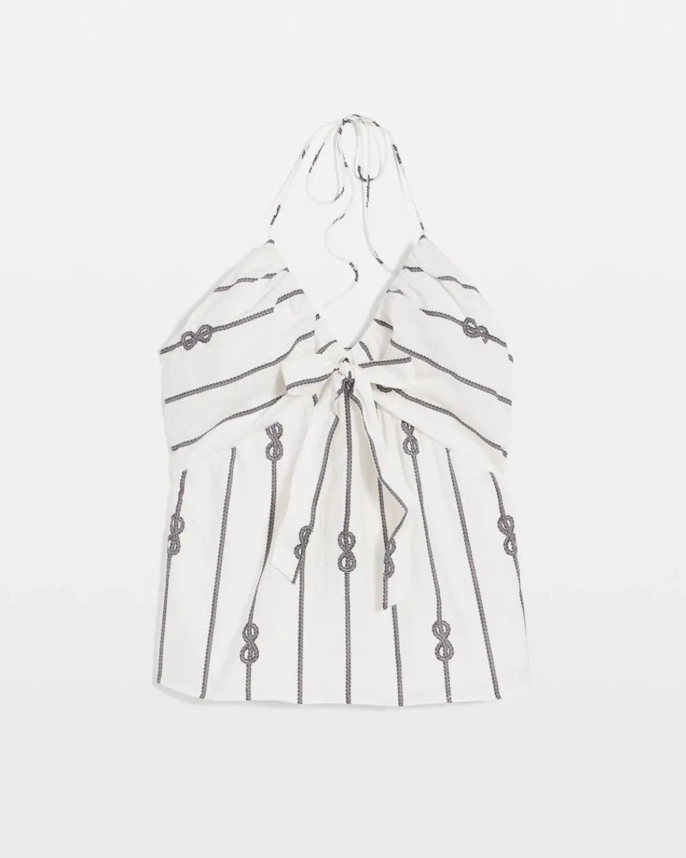 Tie-Front Halter Top*White House Black Market Hot