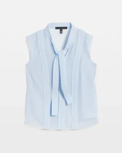 Tie-Neck Shell*White House Black Market Fashion