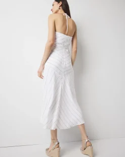 Tie-Waist Halter Dress*White House Black Market Online