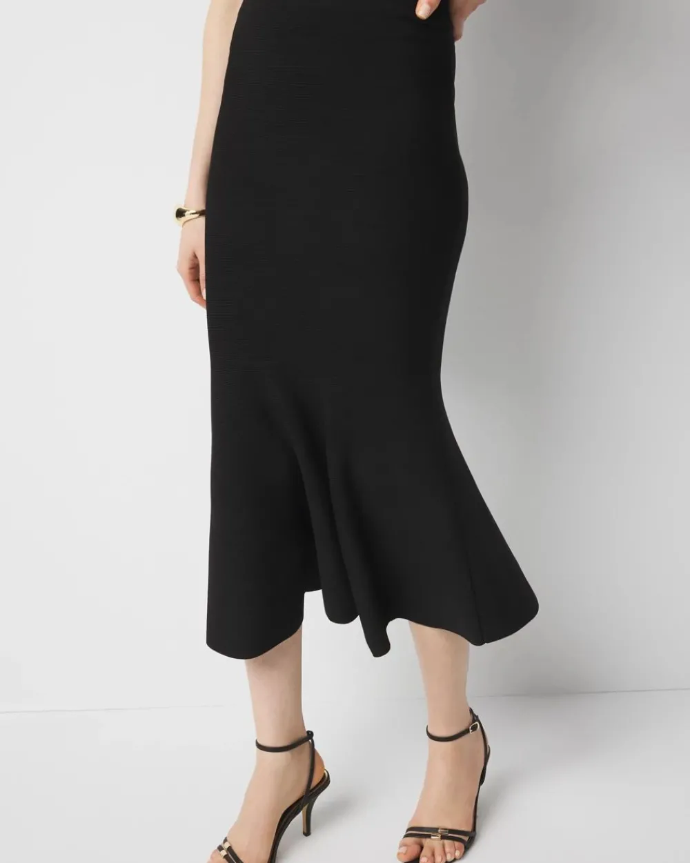 Trumpet Flare Midi Skirt*White House Black Market Online