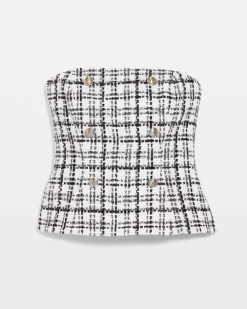Tweed Bustier With Button Detailing*White House Black Market Best