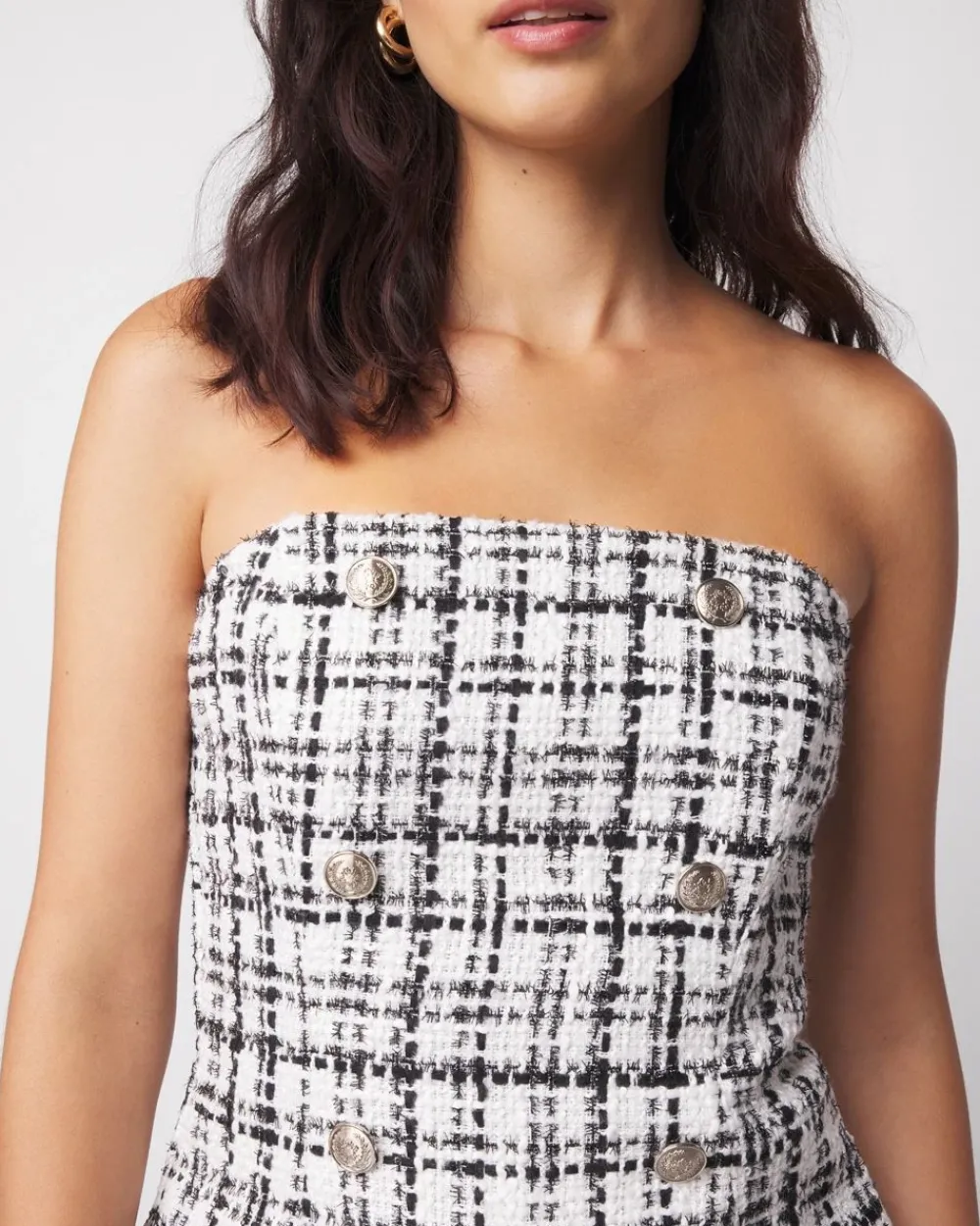 Tweed Bustier With Button Detailing*White House Black Market Best