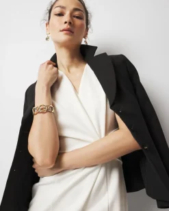 Twist Detail Sheath Dress*White House Black Market Clearance