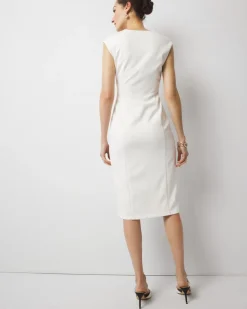 Twist Detail Sheath Dress*White House Black Market Clearance