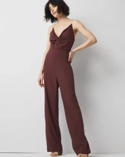 Twist Front Jumpsuit*White House Black Market New