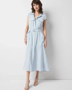 Utility Shirt Dress*White House Black Market Hot