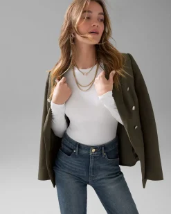 WHBM FORME™ All Ways Stretch Long-Sleeve Bodysuit*White House Black Market Discount
