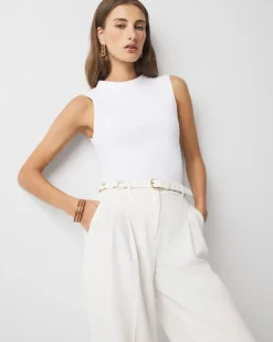 WHBM FORME™ All Ways Stretch High-Crewneck Tank Top*White House Black Market Hot
