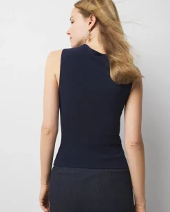 WHBM FORME™ All Ways Stretch High-Crewneck Tank Top*White House Black Market Online