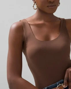WHBM FORME™ All Ways Stretch Dual Neck Tank*White House Black Market New