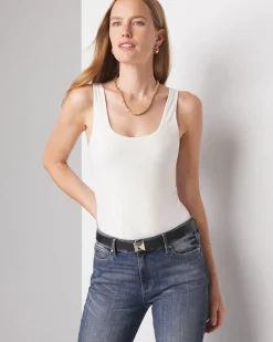 WHBM FORME™ All Ways Stretch Dual Neck Tank*White House Black Market Best