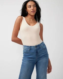 WHBM FORME™ All Ways Stretch Dual Neck Tank*White House Black Market Clearance