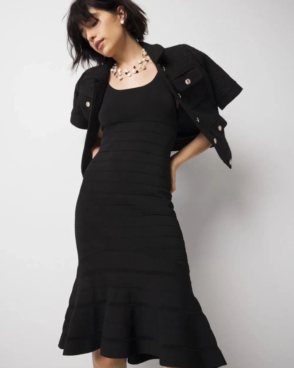 WHBM FORME™ Flounce Dress*White House Black Market Fashion